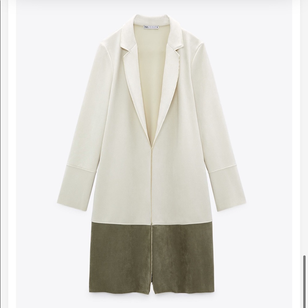 Zara Faux Suede Coat